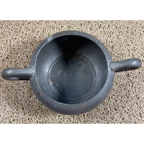 TRADE CONTINENTAL MARK 823 PEWTER SUGAR BOWL & CREAMER - Picture 5 of 7